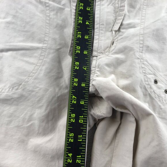 Columbia Womens Capri Pants Medium Outdoors Straight Leg Casual Cropped Tan - Picture 7 of 14